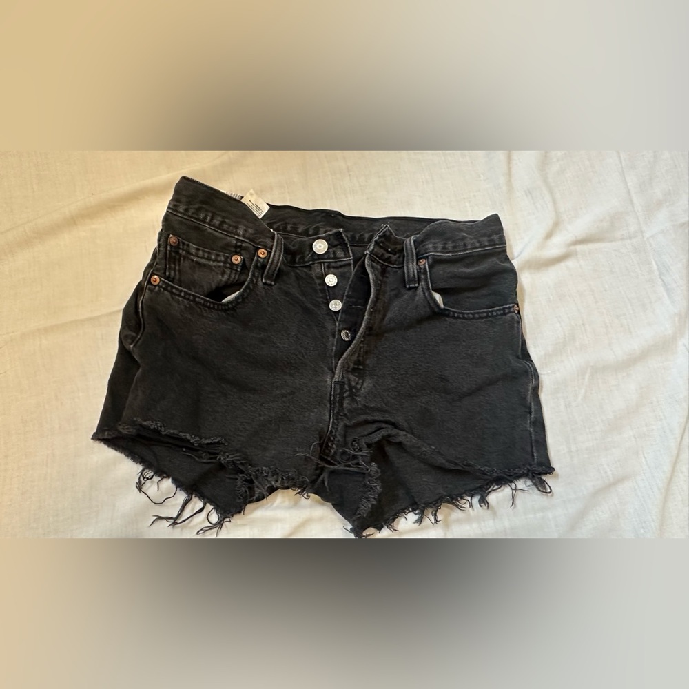 Levi’s 501 Black Denim Women Shorts